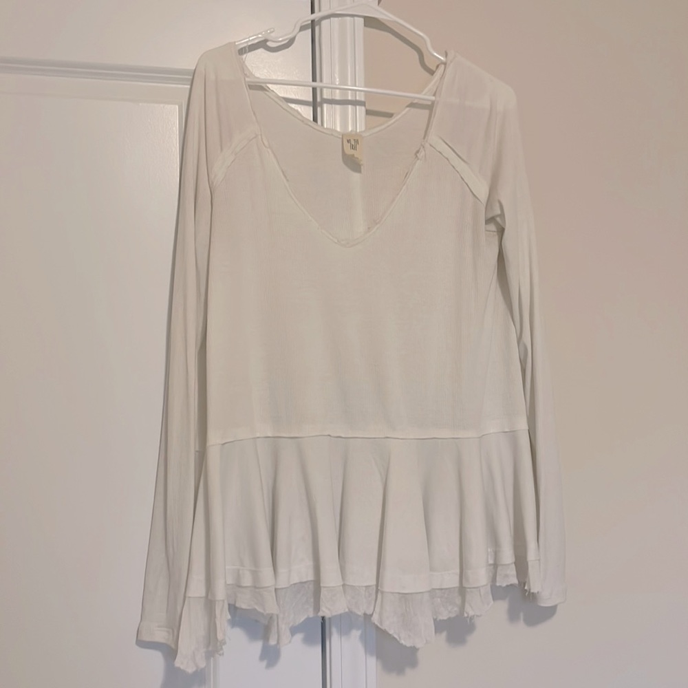 Free People Cream long sleeve